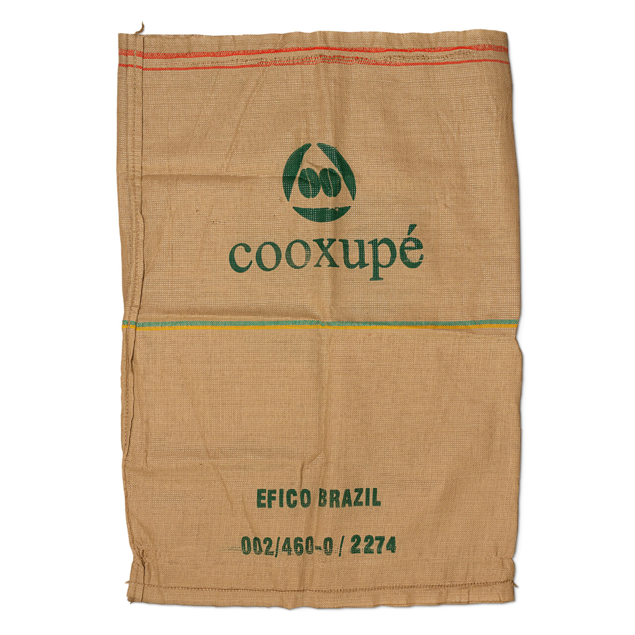 Brasilianischer Kaffeesack Cooxupé – Rohkaffee Efico Brazil aus Brasilien für die Fleesensee Rösterei