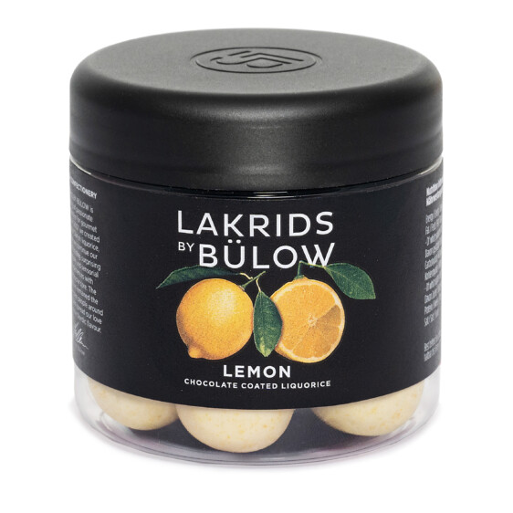 Lakrids by Bülow Lemon – Schokolade umhüllte Gourmet Lakritz mit frischem Zitronengeschmack