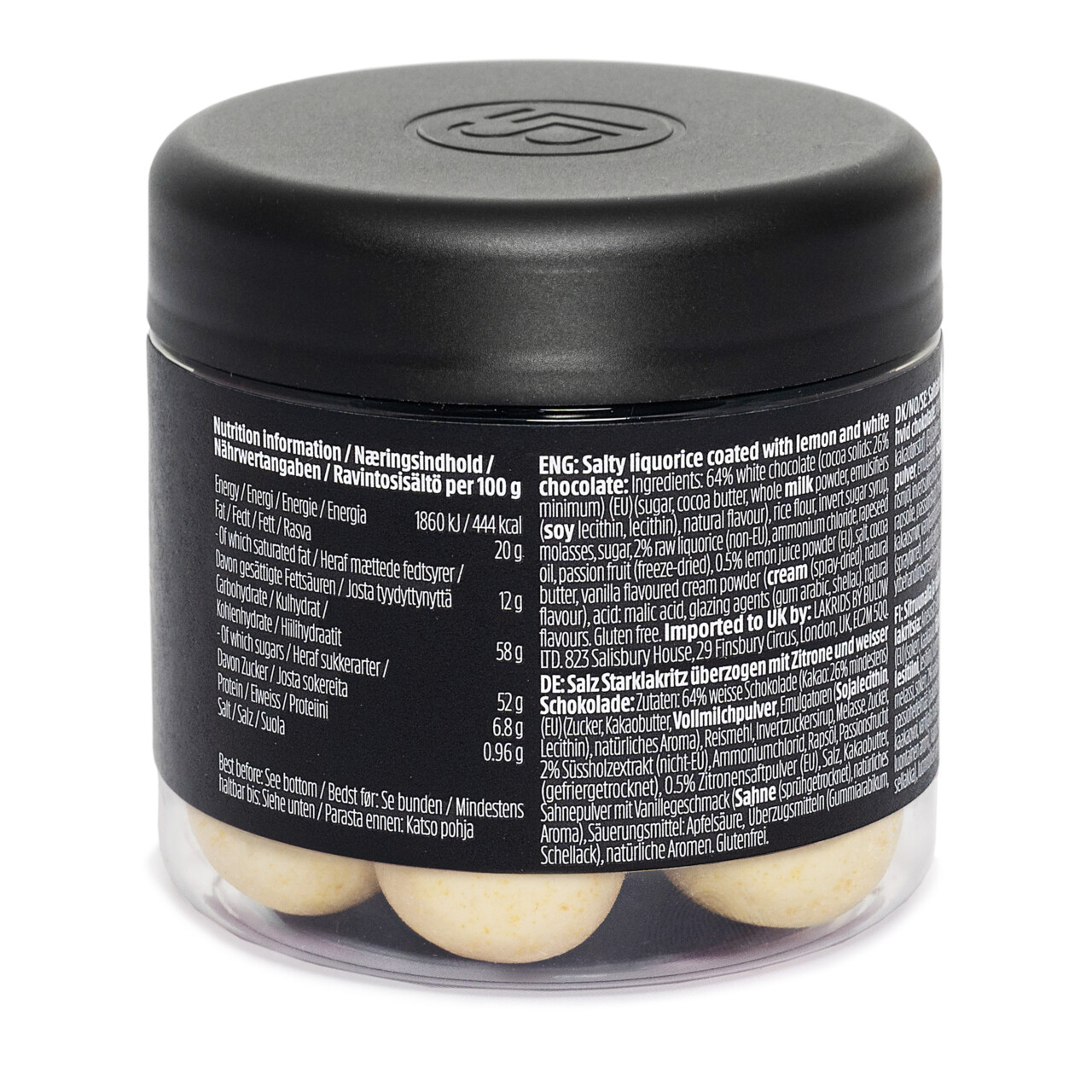 Lakrids by Bülow Lemon – Schokolade umhüllte Gourmet Lakritz mit frischem Zitronengeschmack